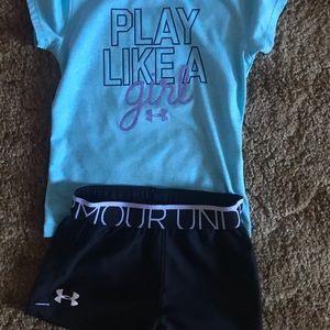 Under Armour Little Girls Shorts Set